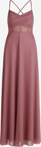 Robe de soirée Vera Mont en rose : devant