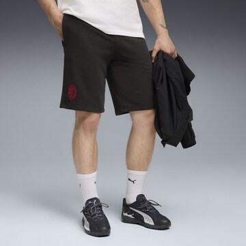 PUMA Regular Sportbroek 'AC Milan FtblEssentials' in Zwart: voorkant