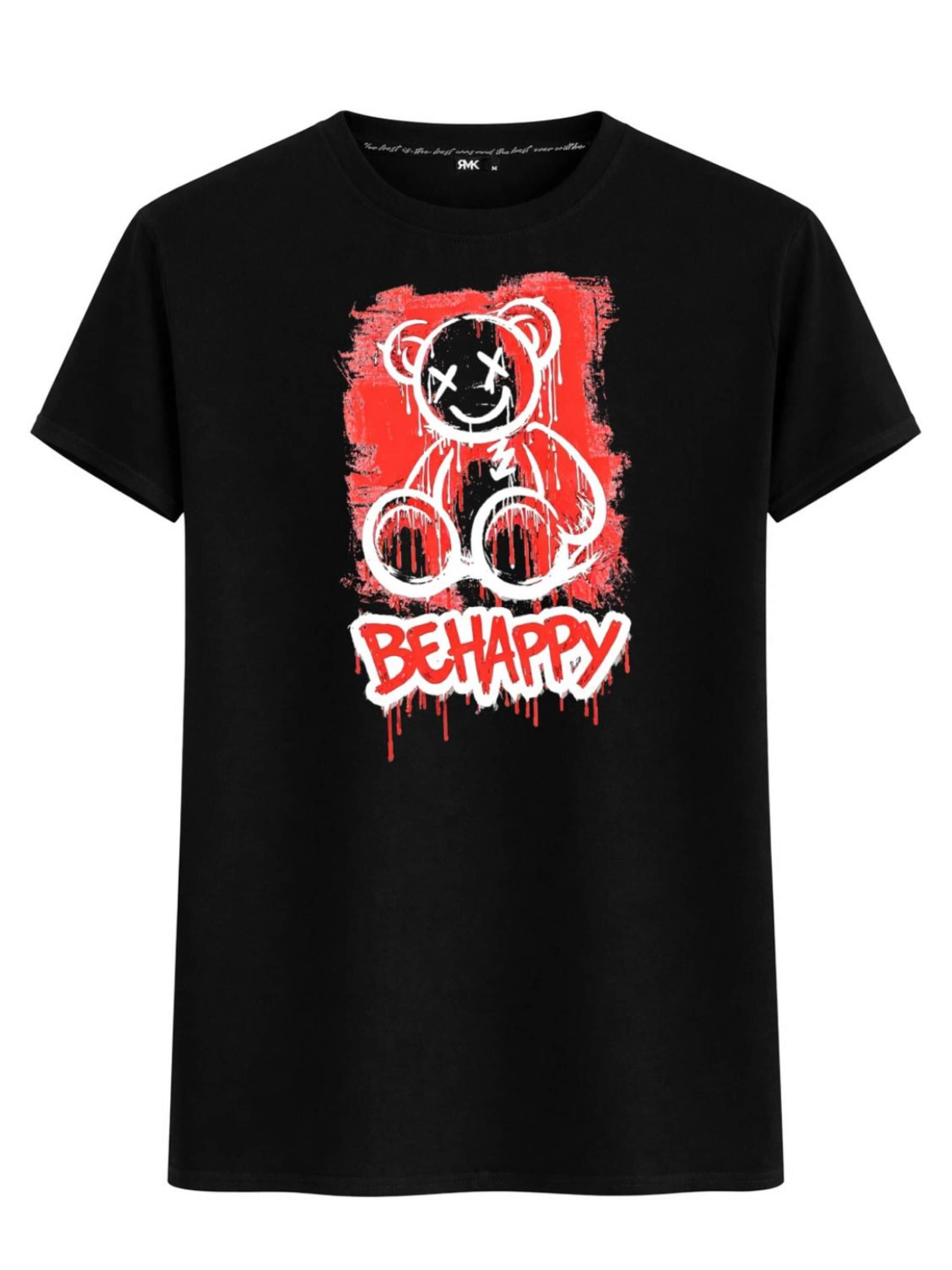RMK Shirt 'Crazy Bär' in Black: front