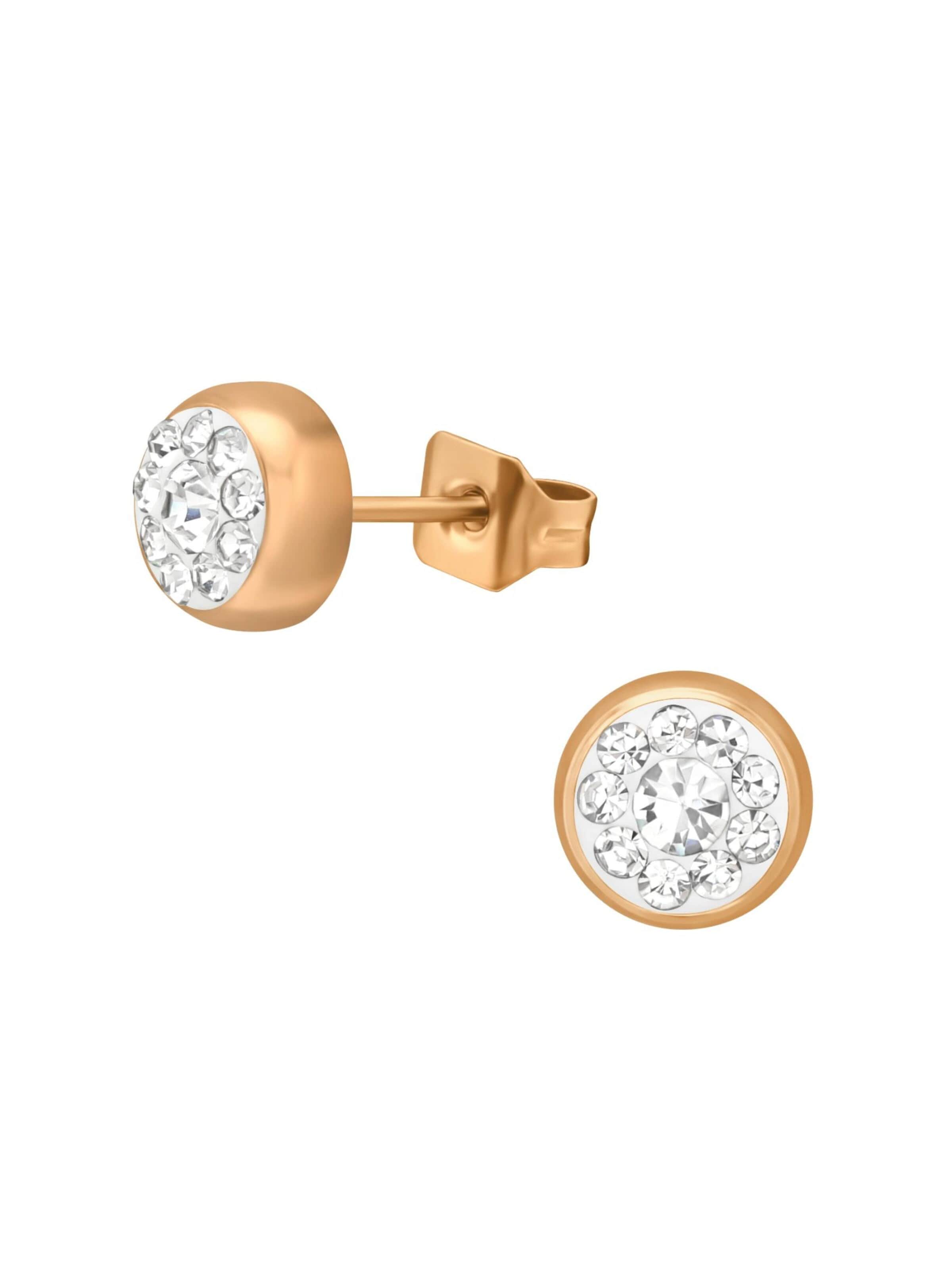 Boucles d'oreilles Maxte en or : devant