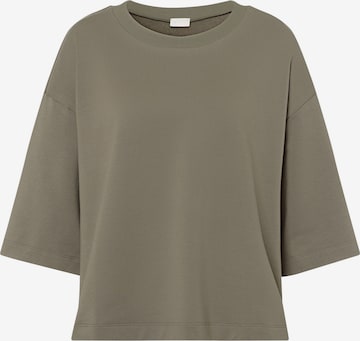 Hanro Sweatshirt in Groen: voorkant