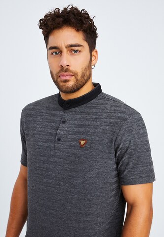 Leif Nelson T-Shirt Polo in Grau