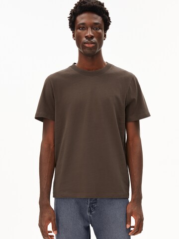 ARMEDANGELS Shirt 'MAARKOS' in Brown: front