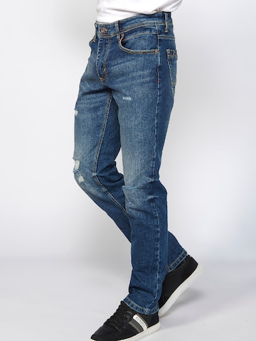 KOROSHI Regular Jeans i blå