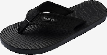 Séparateur d'orteils 'Surfer Coast' HAVAIANAS en noir : devant