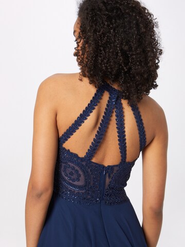 mascara Cocktail Dress in Blue