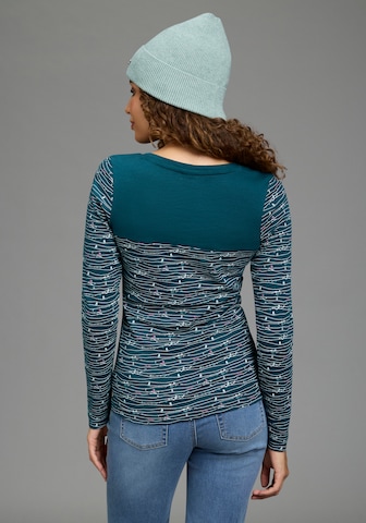 KangaROOS Langarmshirt in Blau