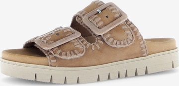 GABOR Pantolette in Braun: Vorderseite