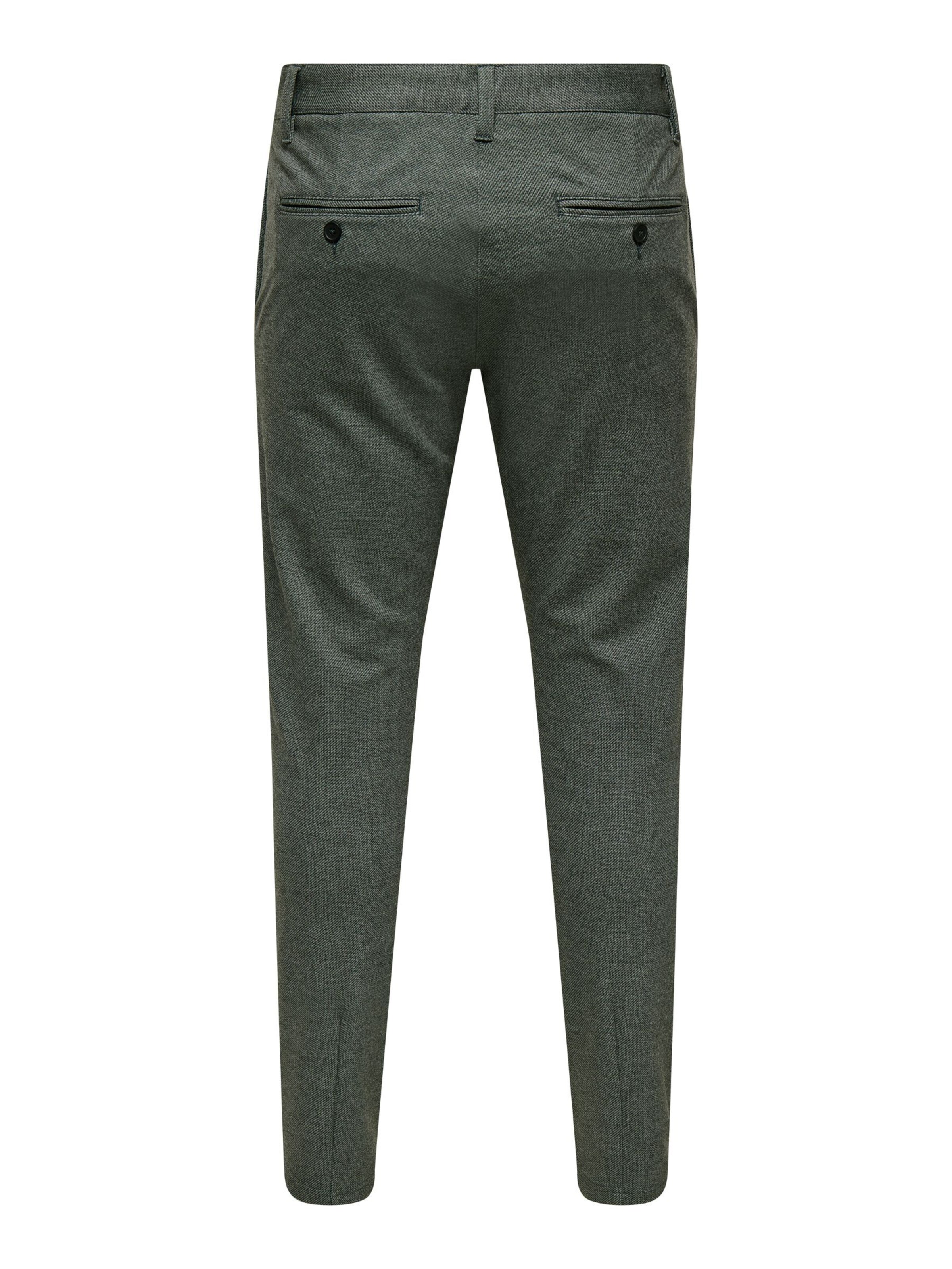 Only & Sons Slimfit Broek 'ONSMark' in Groen