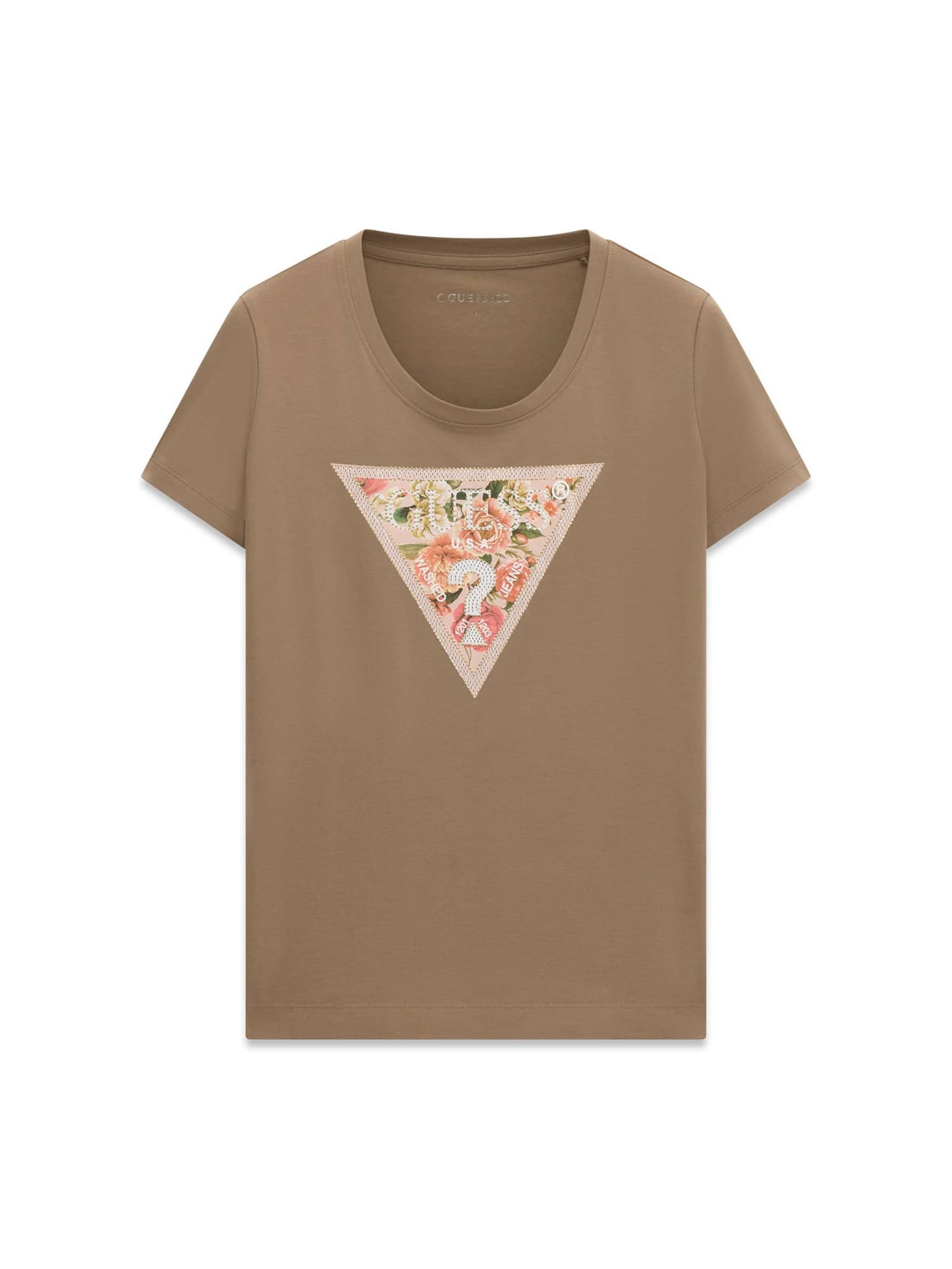 GUESS Shirt in Brown: front