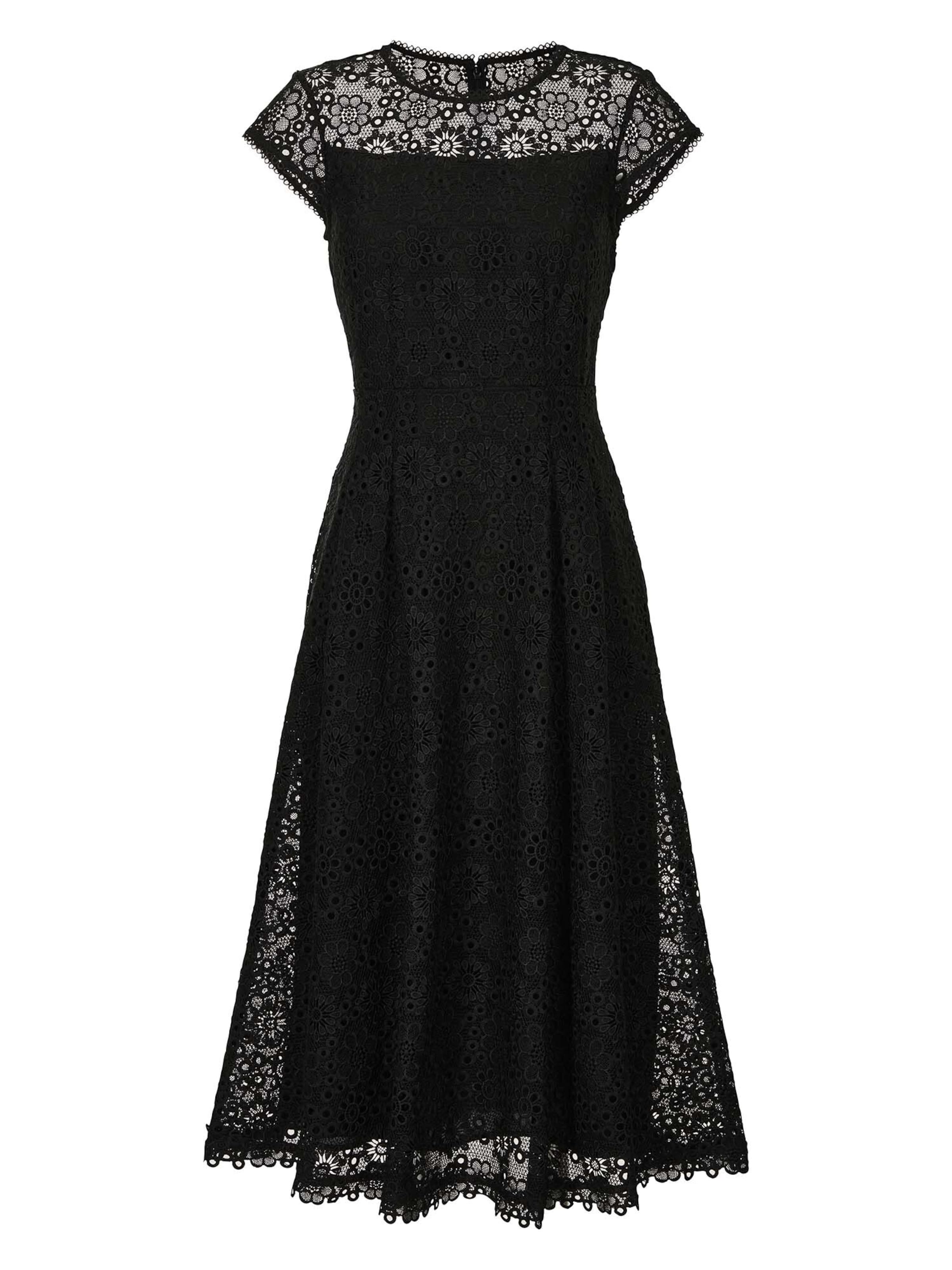 Robe de cocktail MADELEINE en noir : devant