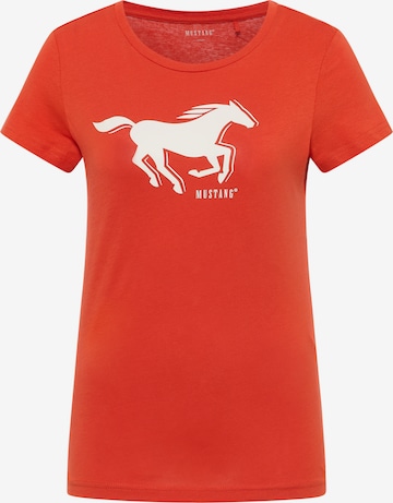 MUSTANG T-Shirt 'Loa' in Rot: Vorderseite