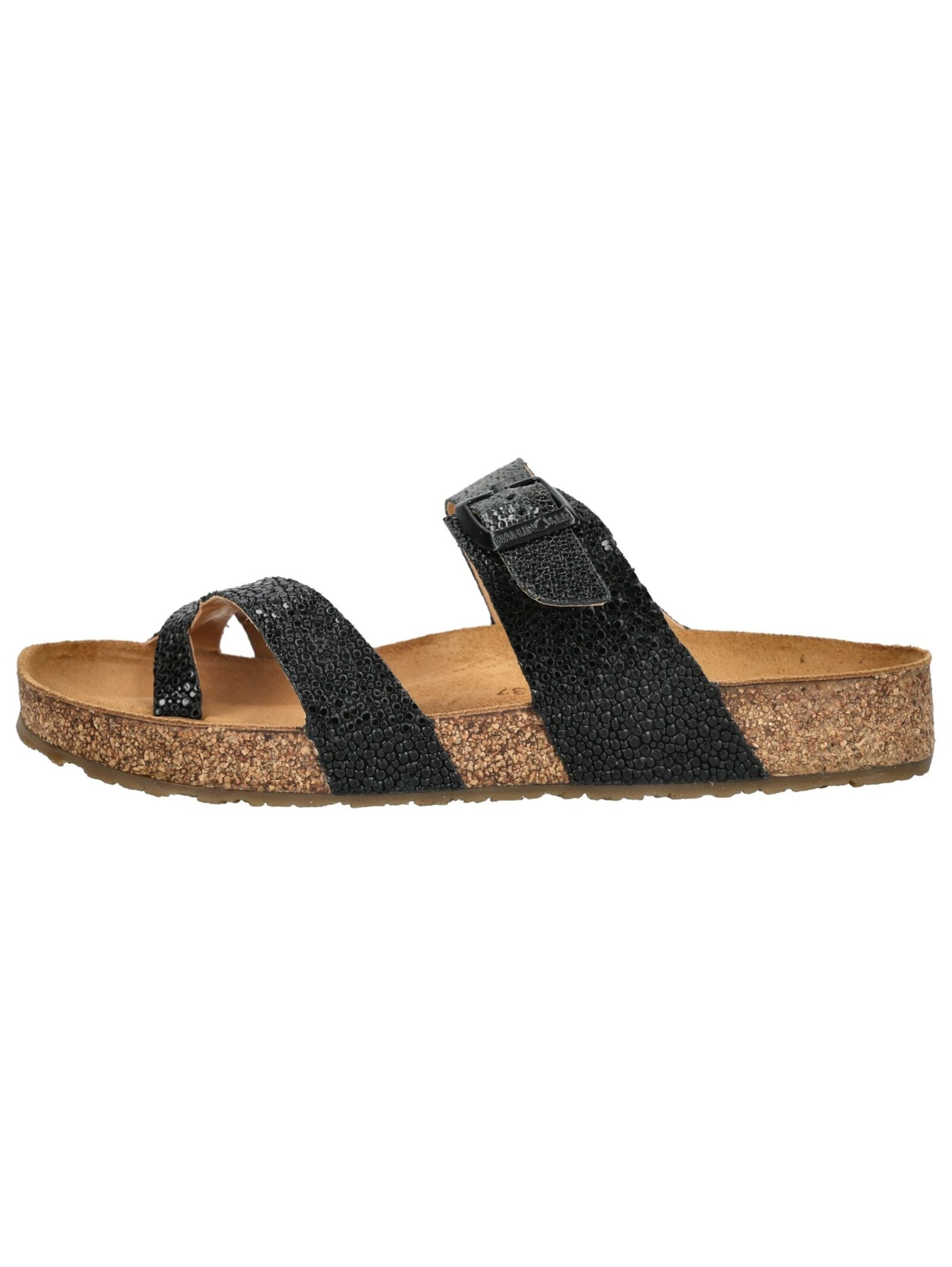 HAFLINGER T-bar sandals in Black