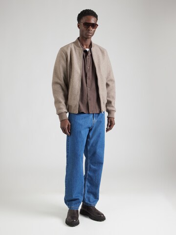 INDICODE JEANS Демисезонная куртка 'Alto' в Коричневый