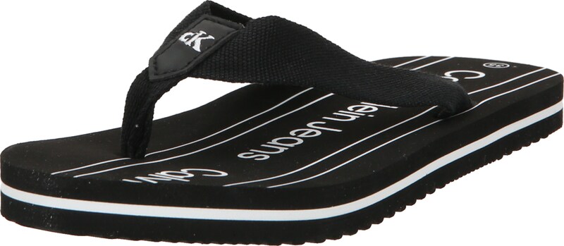 Calvin Klein Jeans Zehentrenner in Schwarz ER7809 Calvin Klein Jeans Zehentrenner in Schwarz ER7809