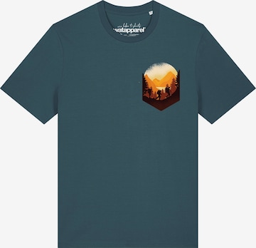T-Shirt 'Hiking In The Mountains' Watapparel en vert : devant