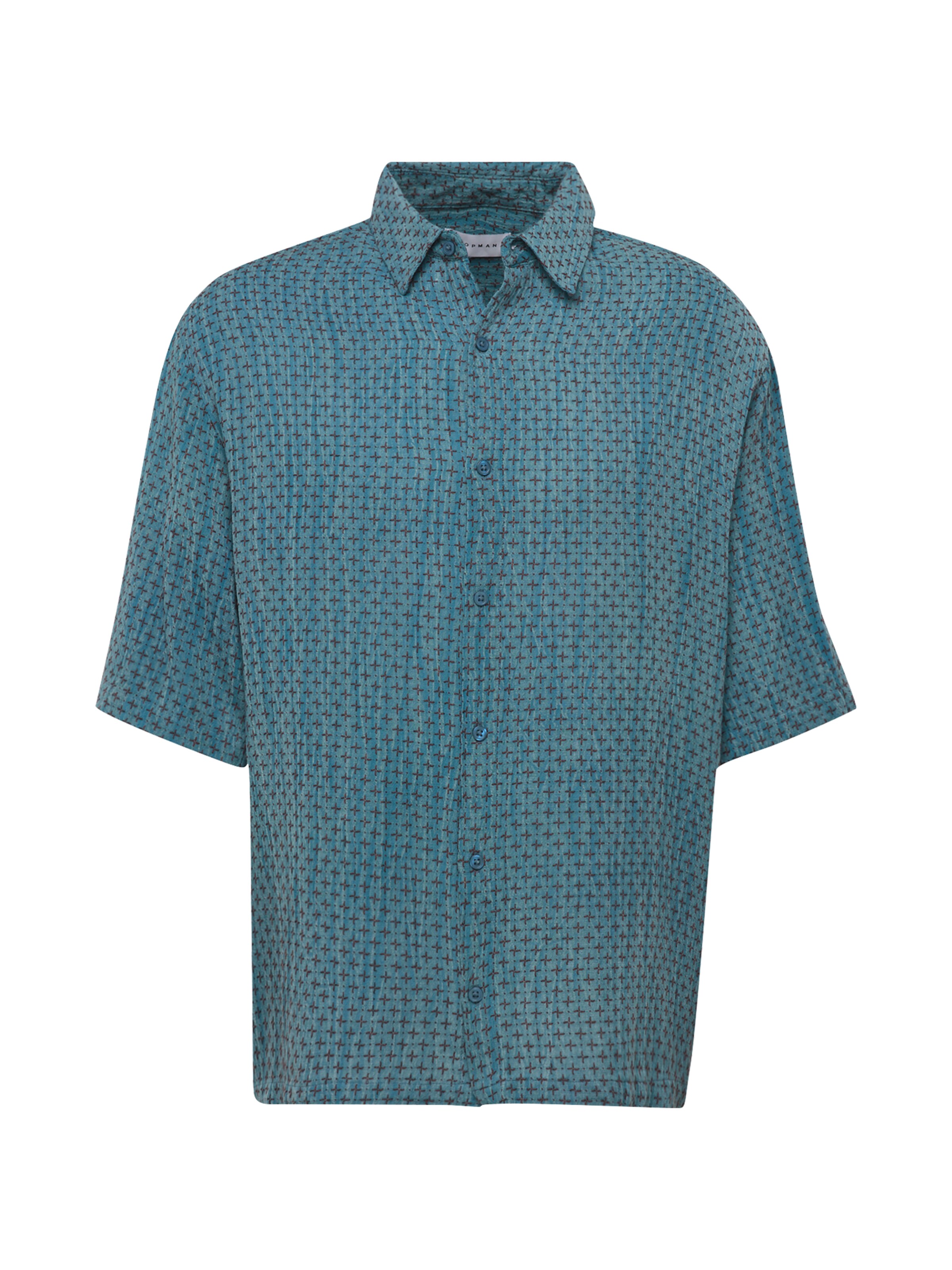 TOPMAN Regular fit Overhemd in Blauw: voorkant