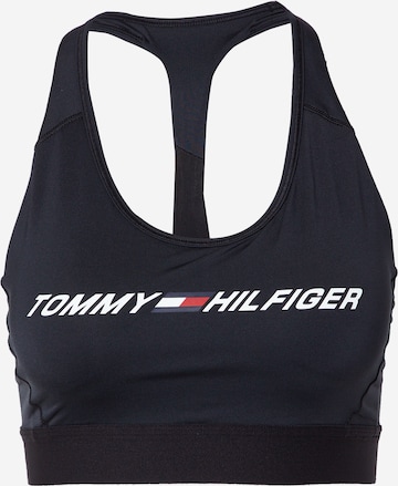 Tommy Hilfiger Sport صدرية حمالة صدر بلون أسود: الأمام