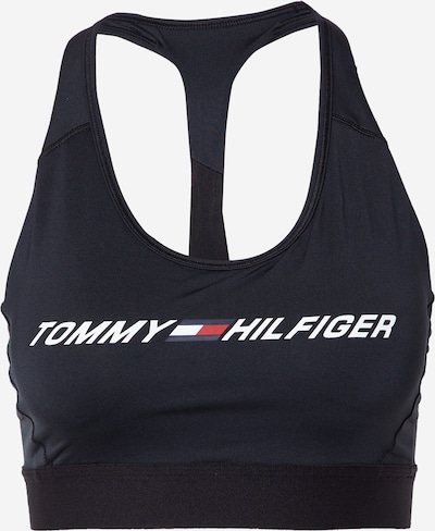 Tommy Hilfiger Sport BH in rot / schwarz / weiß, Produktansicht