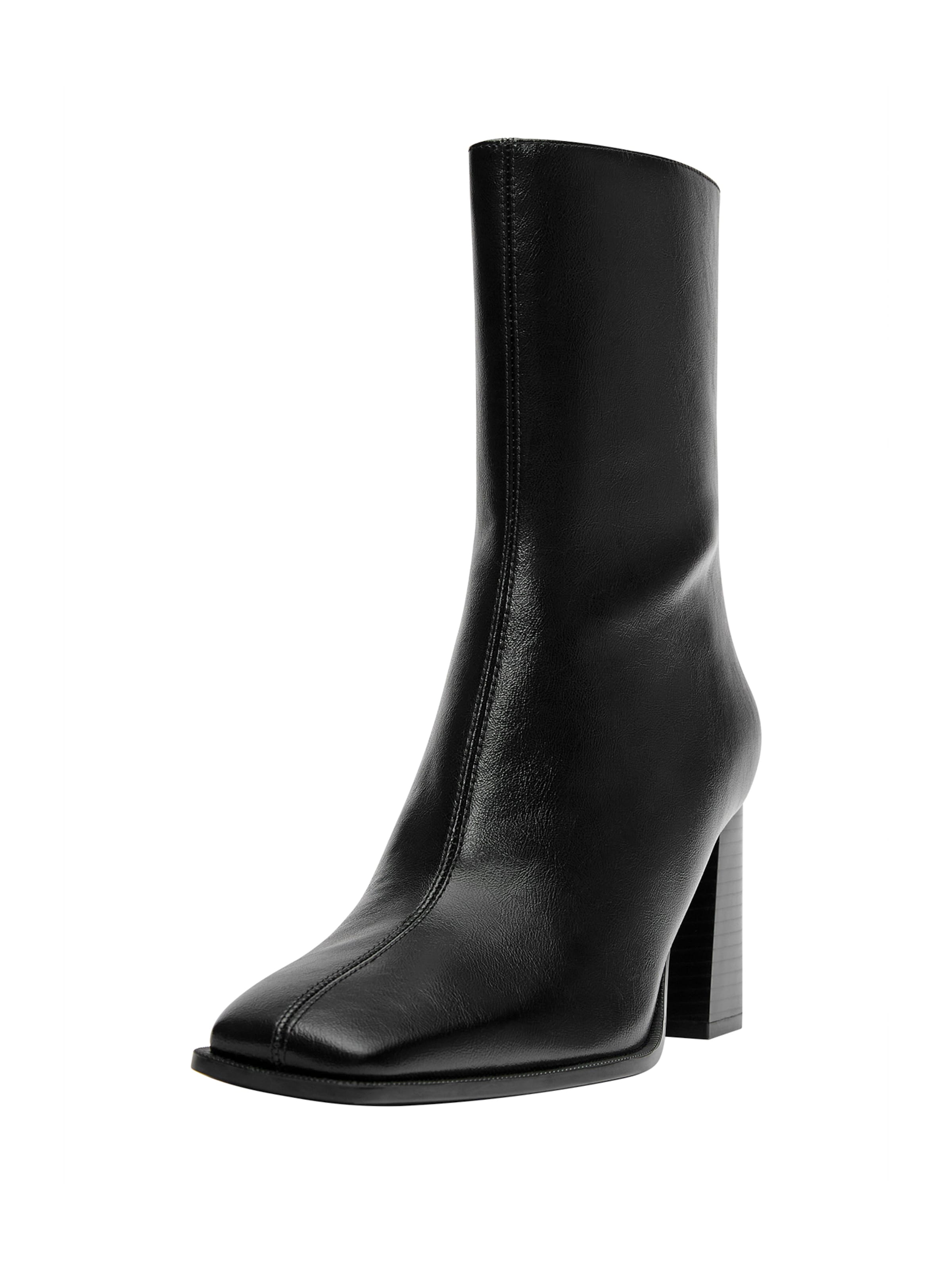 Pull&amp;Bear Enkellaarsjes in Zwart: voorkant