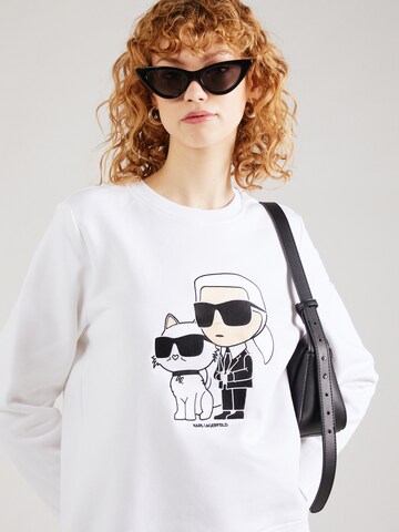 Karl Lagerfeld Μπλούζα φούτερ 'Ikonik 2.0' σε λευκό