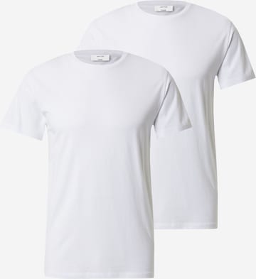 DAN FOX APPAREL Футболка 'Piet' в Белый: спереди