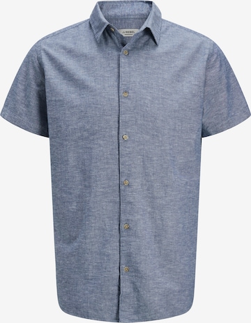 JJ Rebel Button Up Shirt in Blue: front