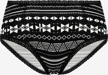 Albero Natur Panty 'Damen Bio-Baumwoll Hipster mit Spitze' in Black: front