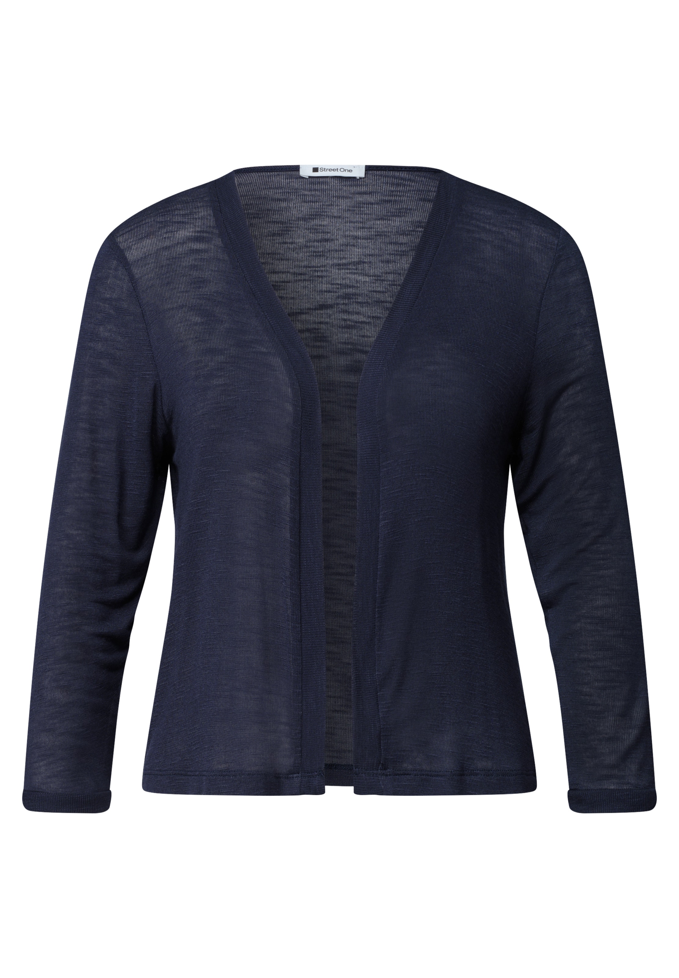 STREET ONE 3/4-Arm Jacke in offener Passform in Blau: Vorderseite