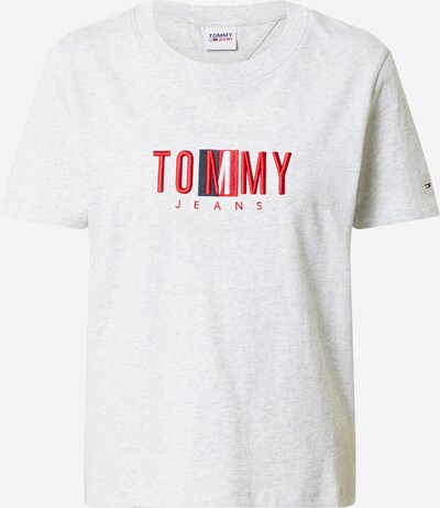 Tommy Jeans T-Krekls jūraszils / raibi pelēks / sarkans / balts, Preces skats