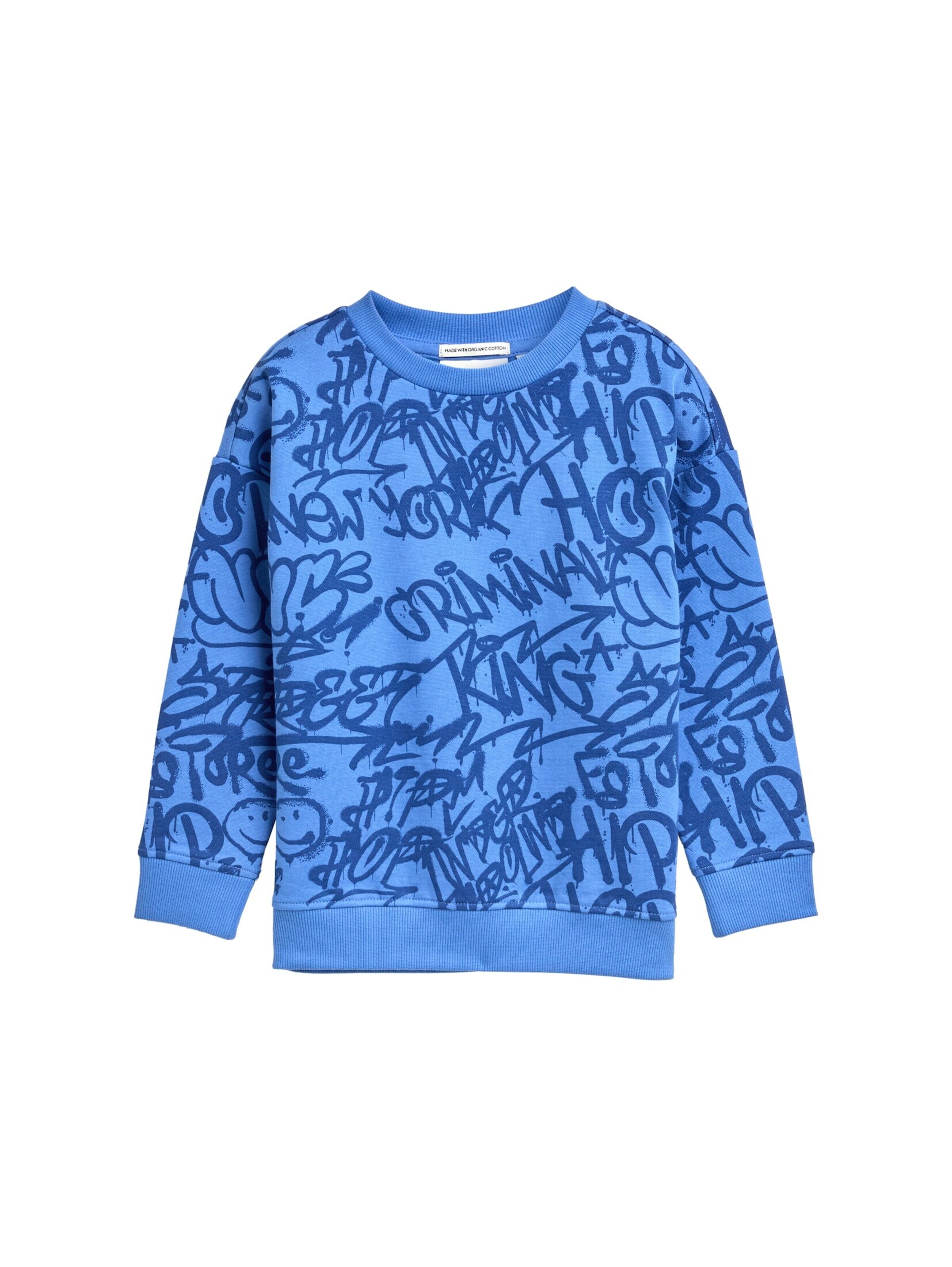 Sweat TOM TAILOR en bleu : devant