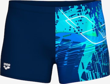 ARENA Athletic Swim Trunks 'Funny Spot' in Blue: front