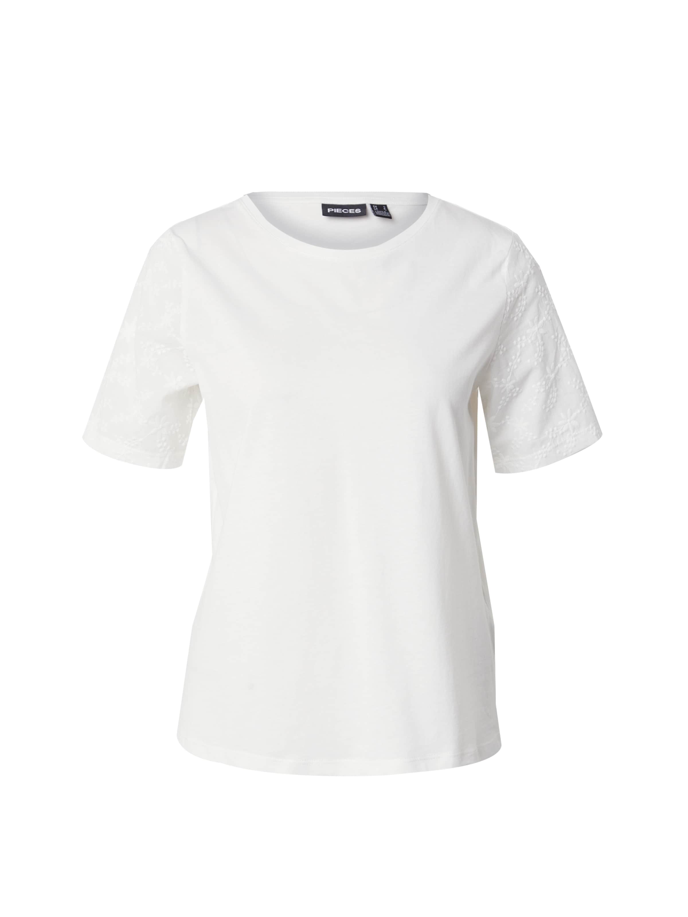 Maglietta 'PCTANDREA' di PIECES in bianco: frontale