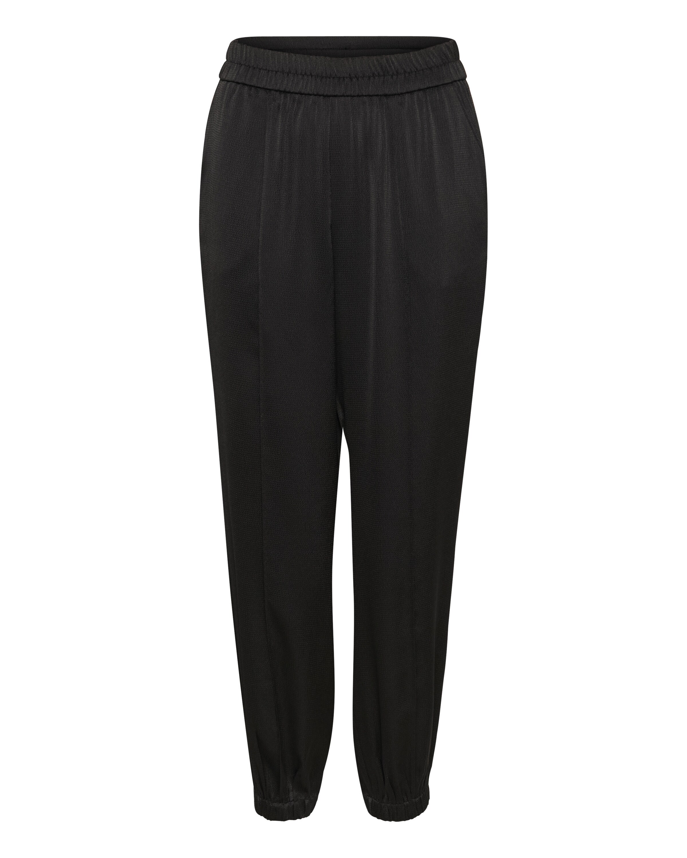 Kaffe Tapered Pants 'Ingrid' in Black: front