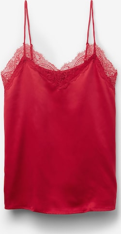 Tezenis Pajama Shirt in Red: front