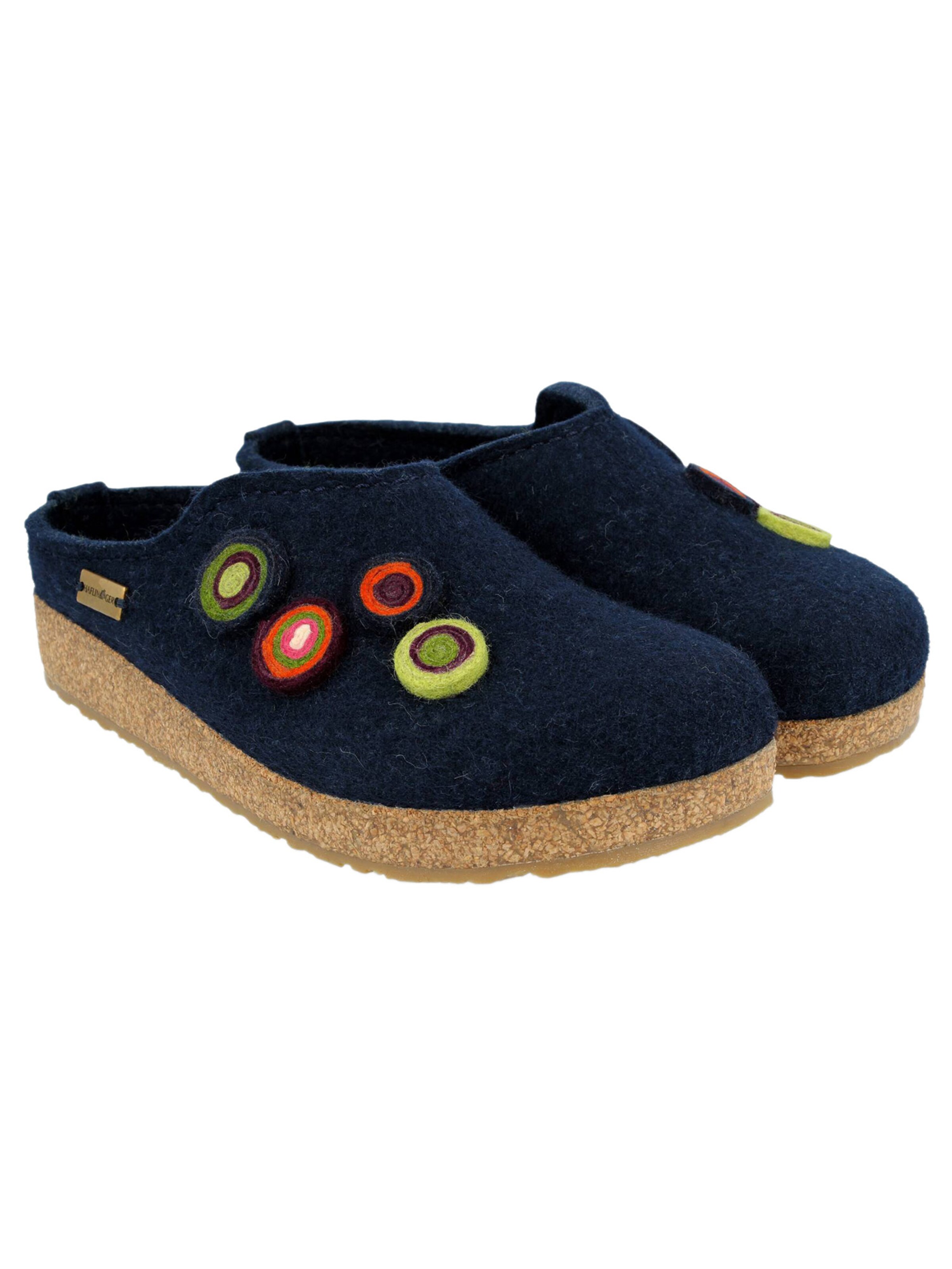 HAFLINGER Clogs 'Grizzly Kanon' in Blue