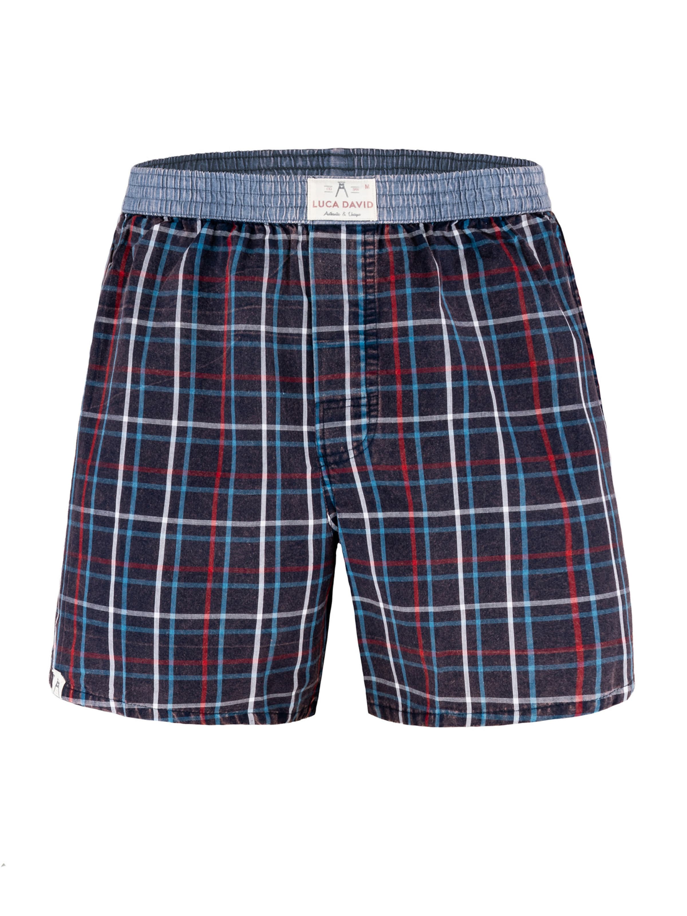 Luca David Boxershorts ' Olden Glory ' in Blauw