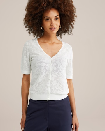 WE Fashion - Cárdigan en blanco: frente