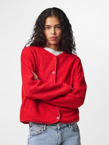 Veste mi-saison 'PCKATTY' PIECES en rouge