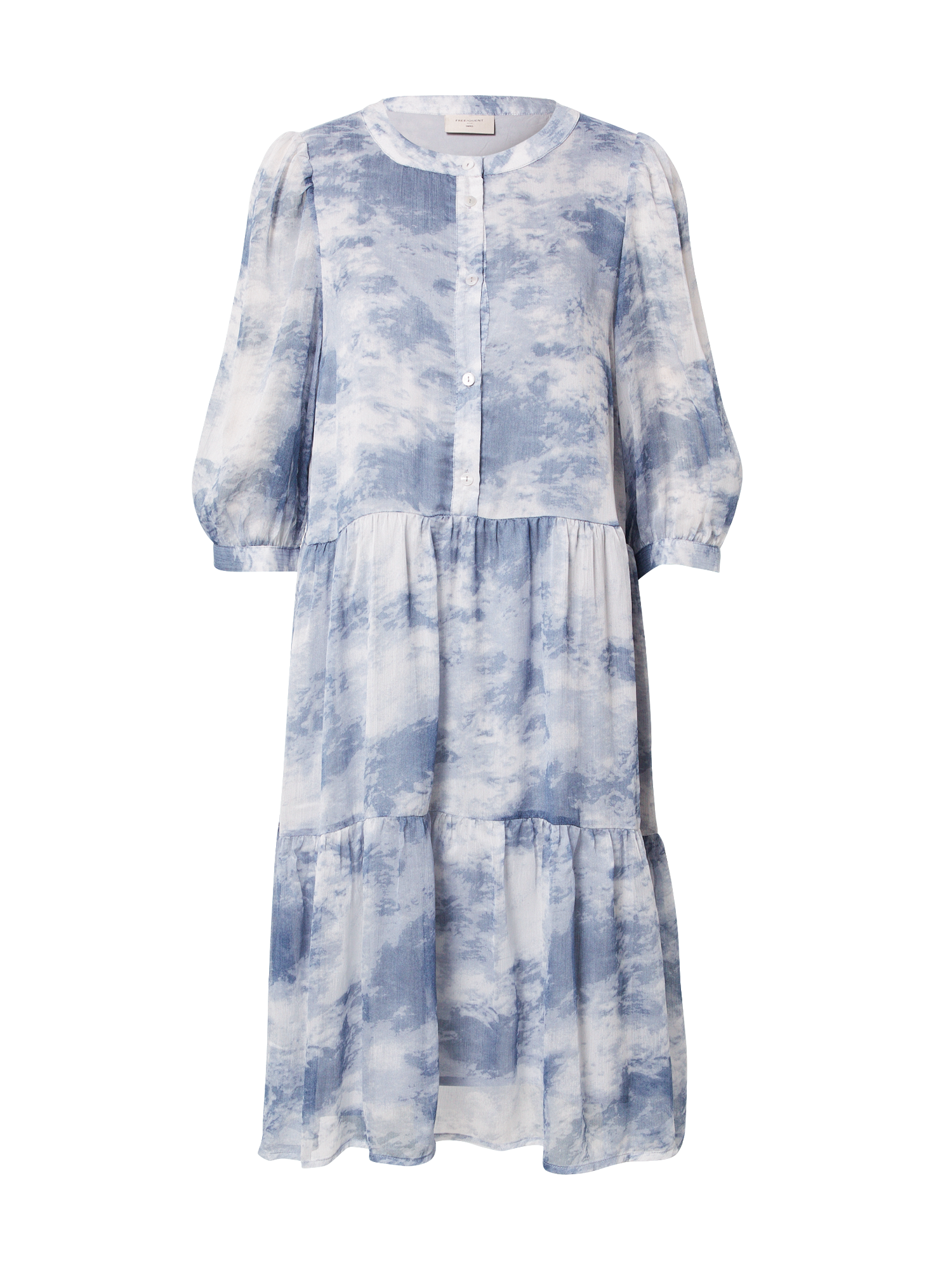 Odzież Kobiety Freequent Sukienka koszulowa w kolorze Jasnoniebieskim 