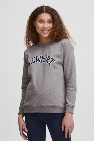 Oxmo Sweatshirt 'Coleen' in Grijs: voorkant