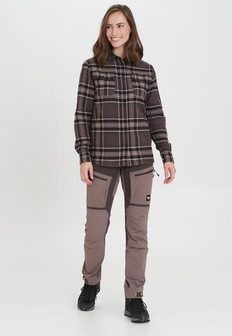 Whistler Regular fit Athletic button up shirt 'Jamba' in Brown