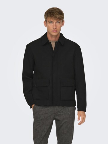 Only & Sons Between-Season Jacket 'CONNOR' in Black
