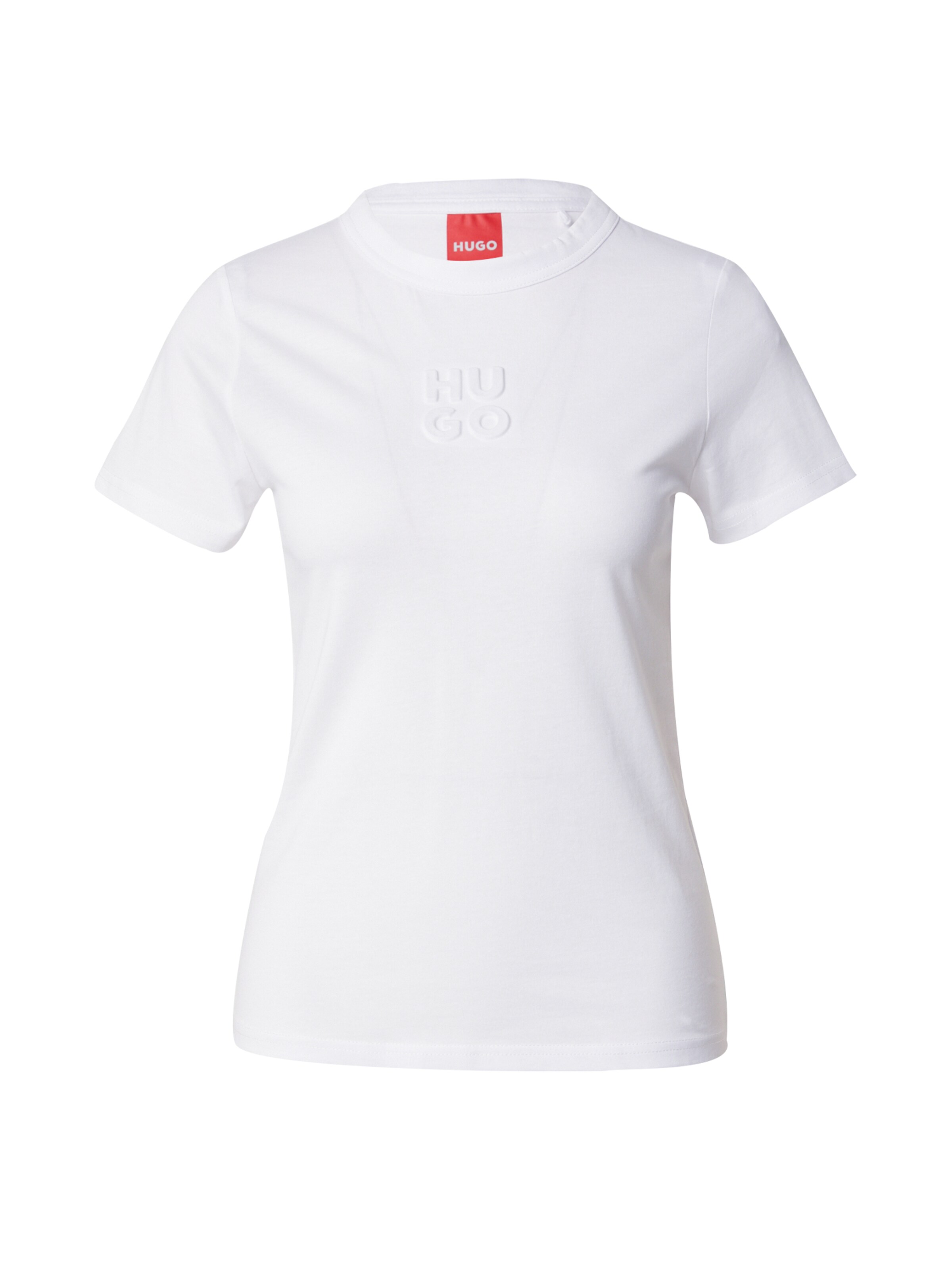 HUGO Damen T-Shirt – Cropped, Lockerer Schnitt, Mit Logo | Lässiges Basic Für Jeden Tag