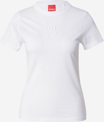 HUGO Majica 'Classic' | bela barva: sprednja stran