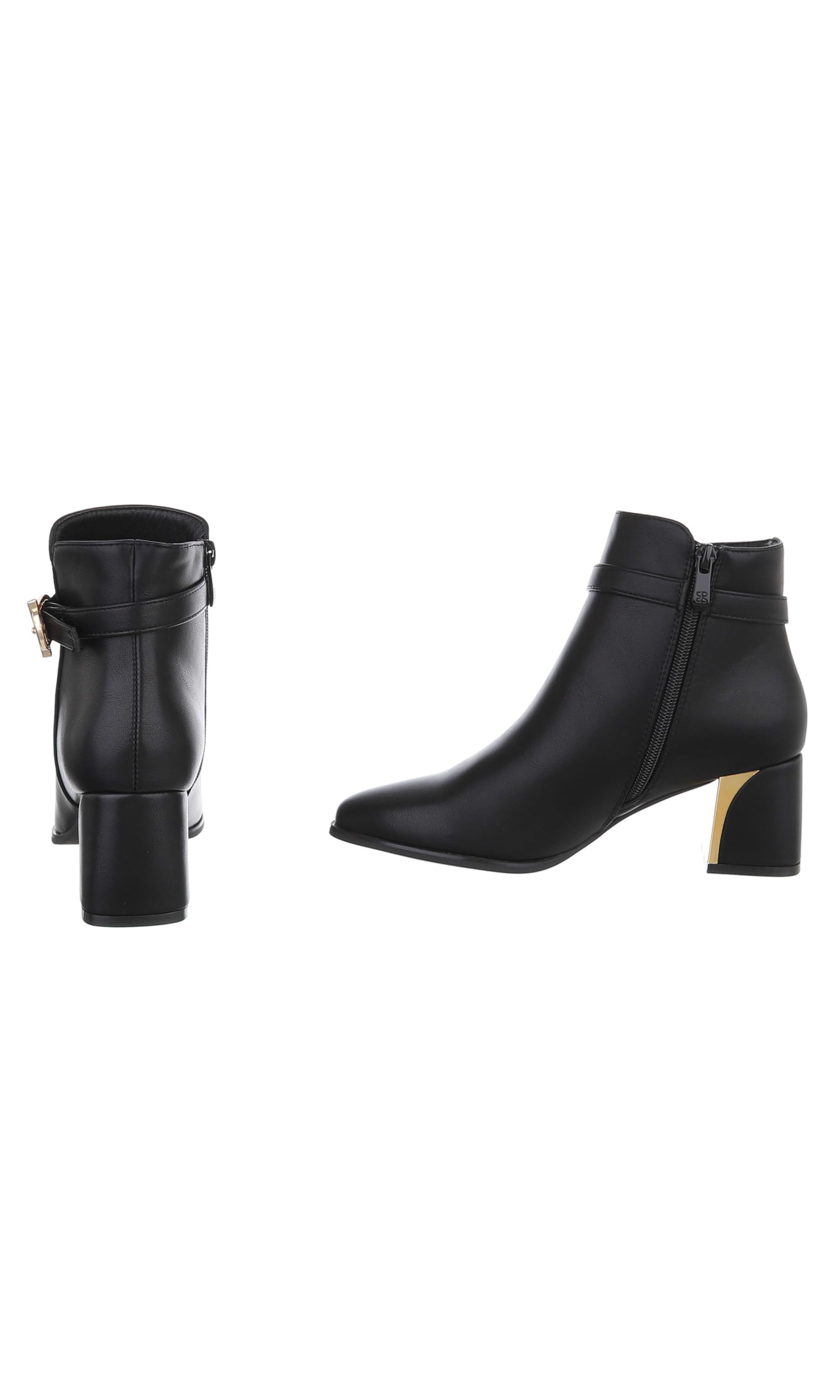 Ital-Design Stiefelette in Schwarz