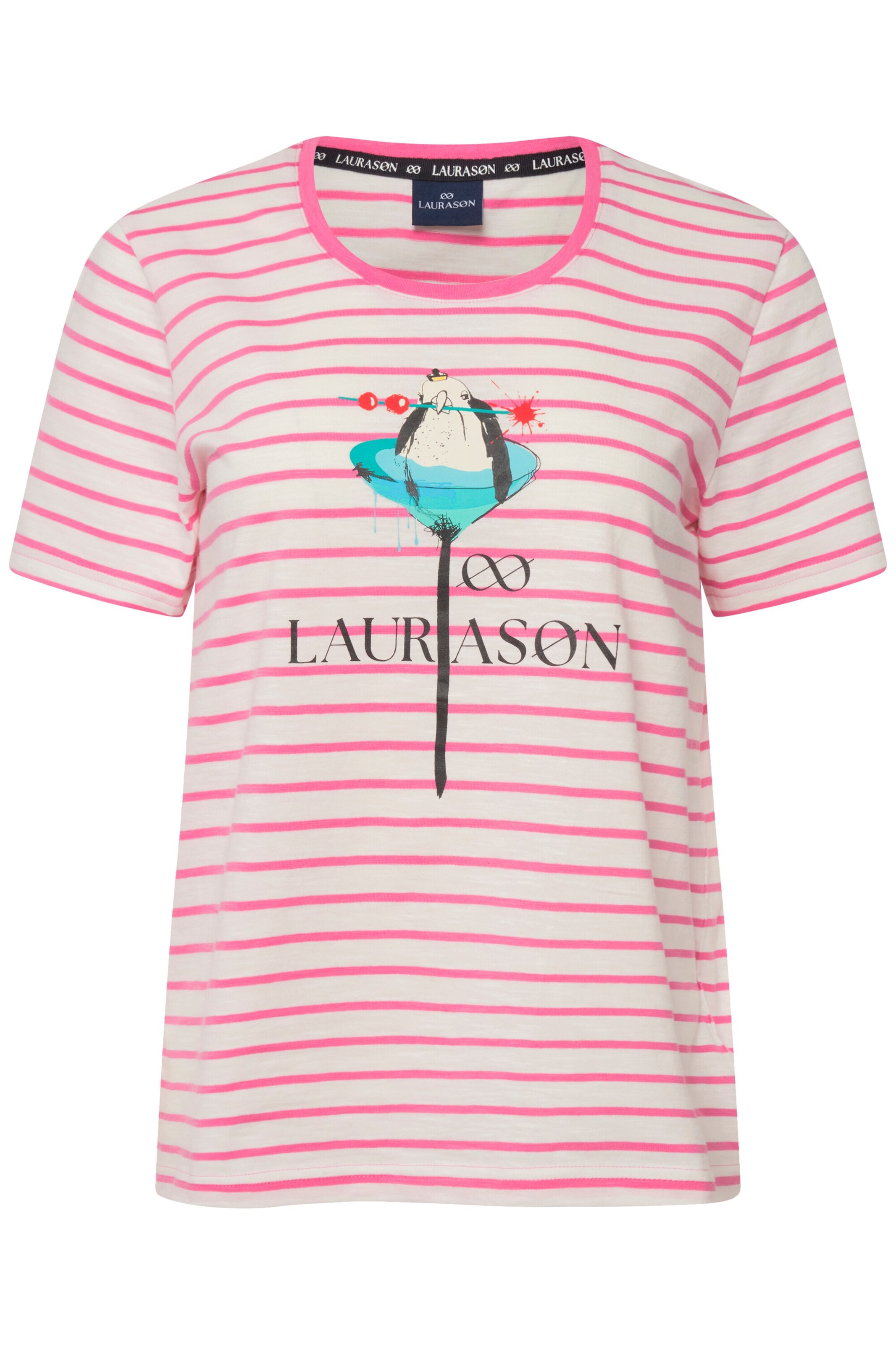 T-shirt LAURASØN en rose : devant