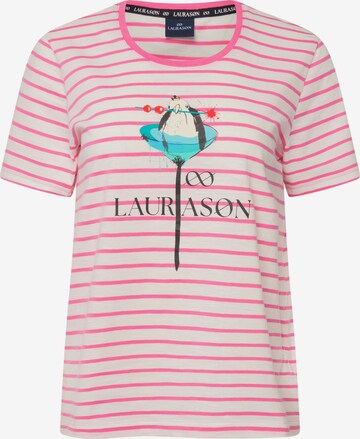 T-shirt LAURASØN en rose : devant