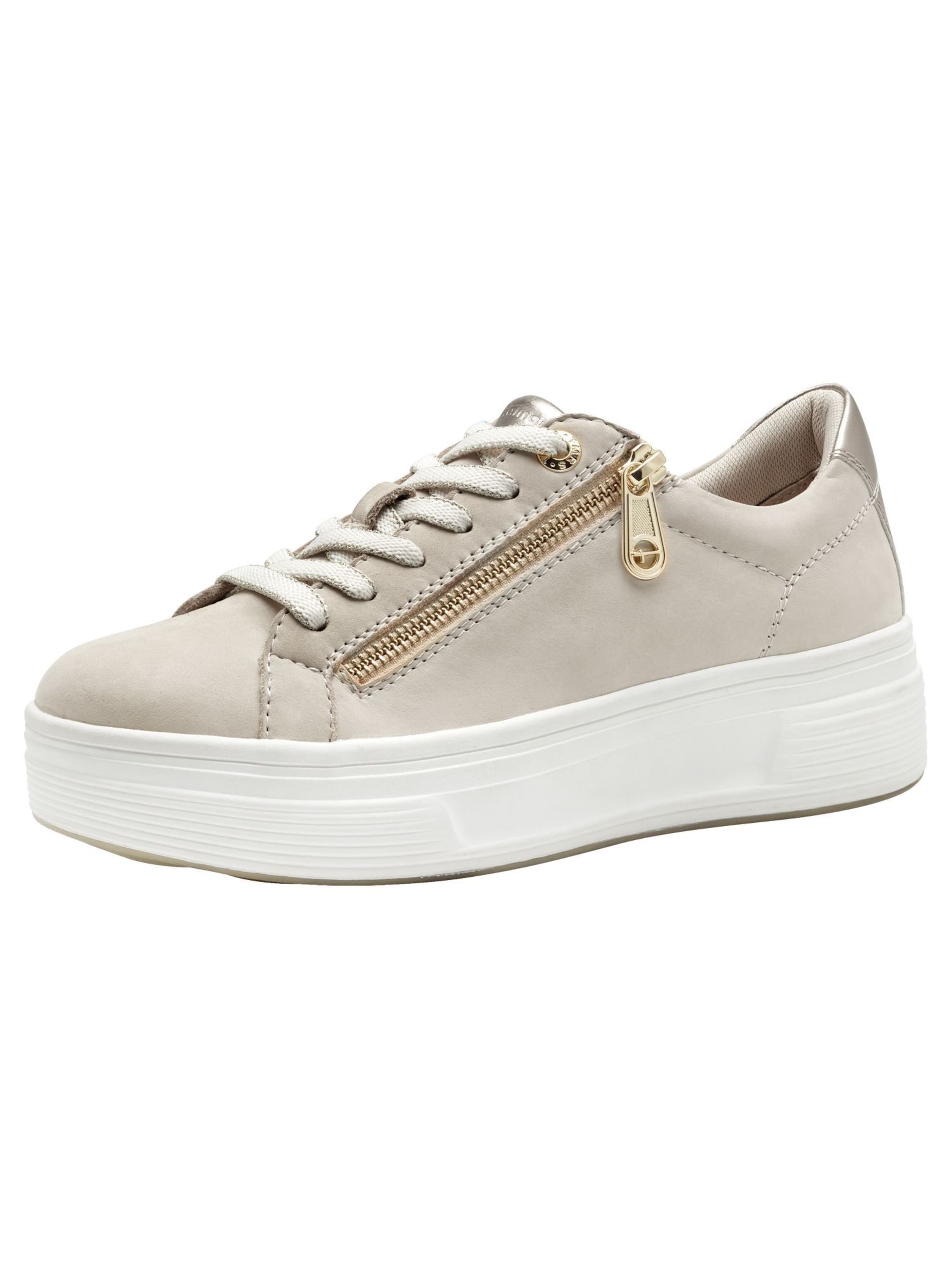 Tamaris Platform trainers in Beige: front