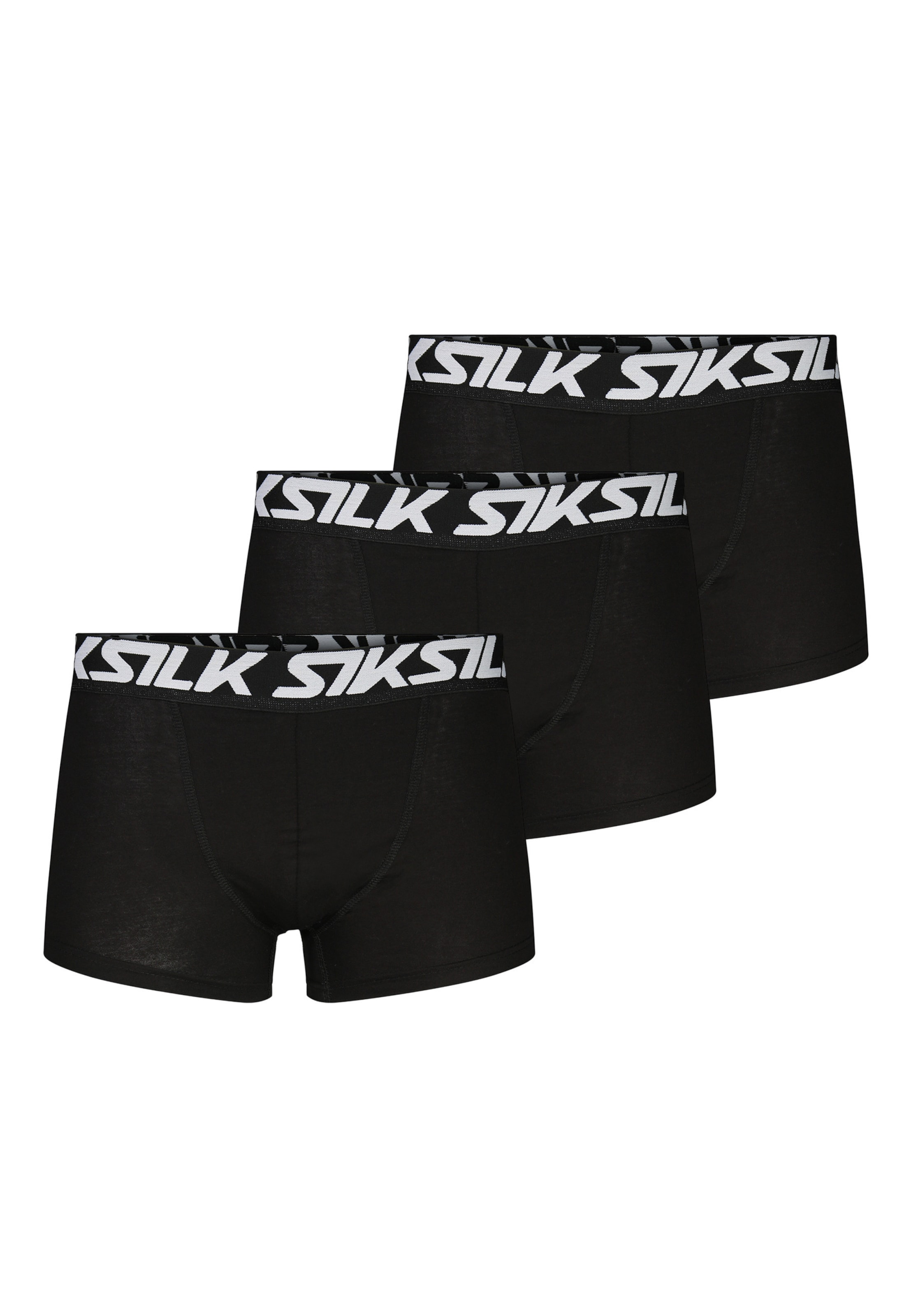 Boxers SikSilk en noir : devant